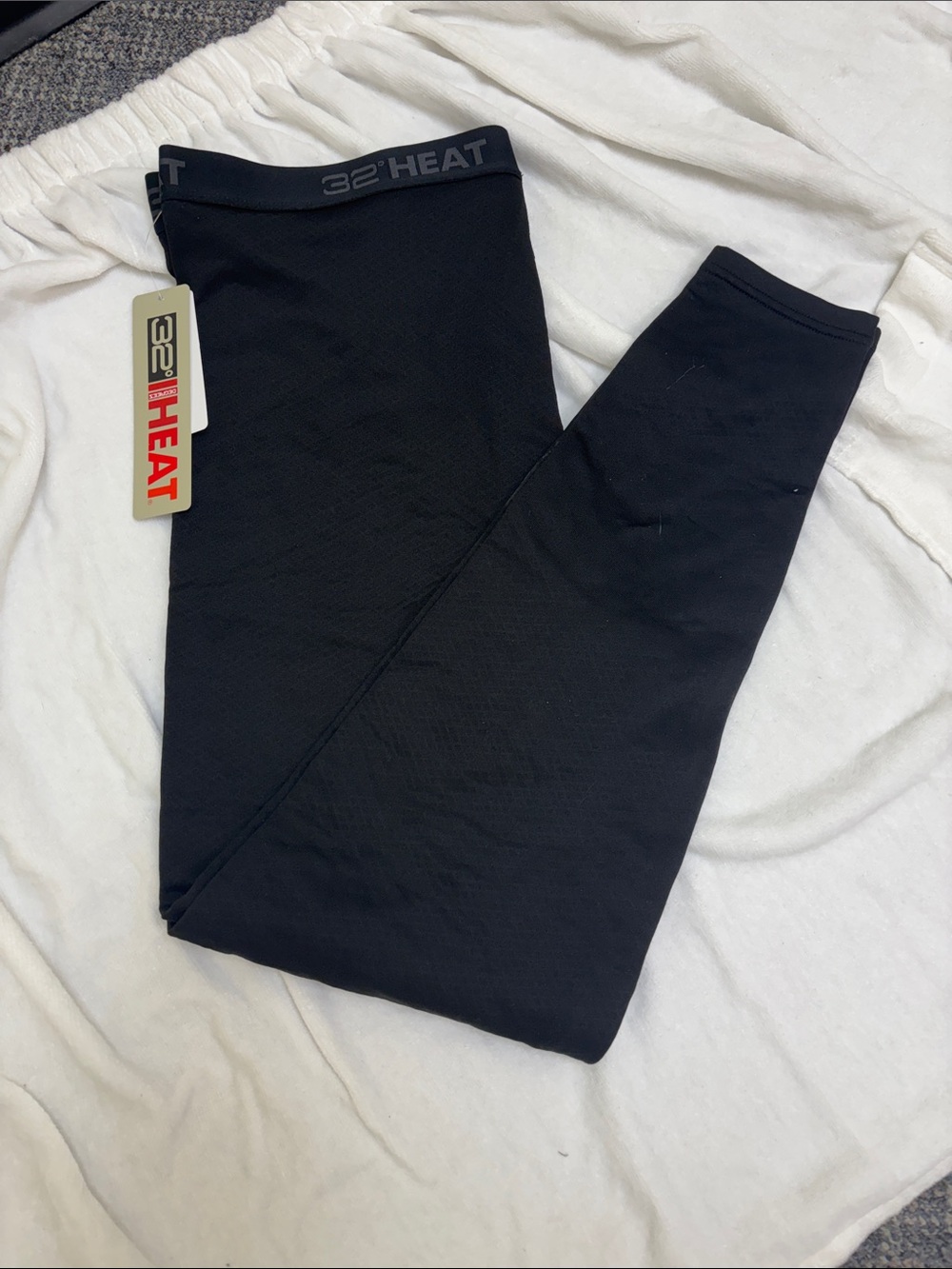 32 Degrees Heat Men's Black Thermal Leggings